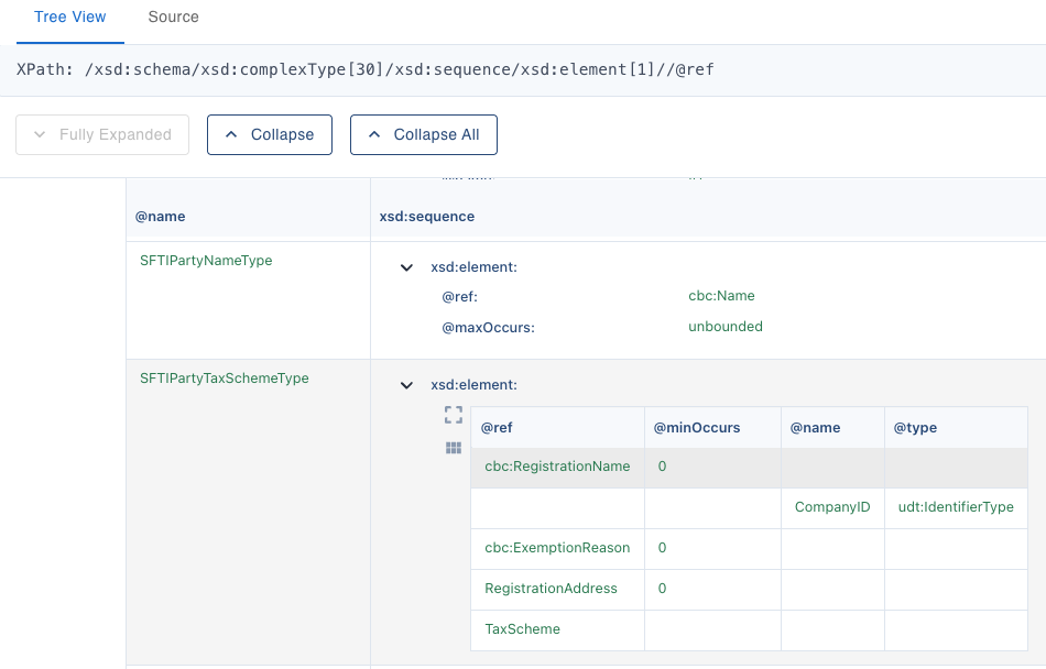 XPath generation and navigation tool showing exact paths to XML nodes for precise data access